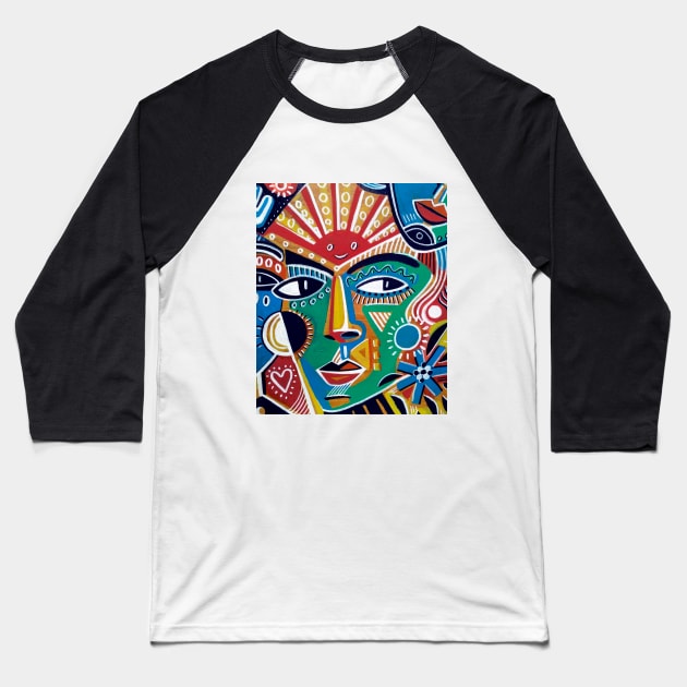 art face Baseball T-Shirt by DARIA KUSTO